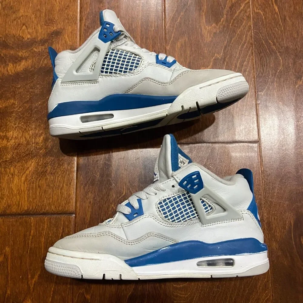Nike Air Jordan 4 Retro GS Military Blue HF4281-141 2024 Size 4Y Women's 5.5